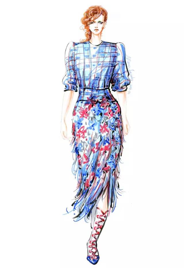 服装手绘 | 马克笔服装效果图100张!