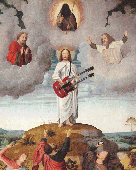 将文艺复兴时期的绘画进行改编与剪贴 制作成有趣的动图,并将这些作品