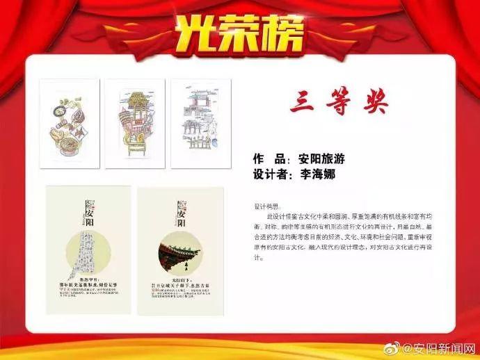安阳市首届文化创意大赛颁奖啦！这组作品拔得头筹~