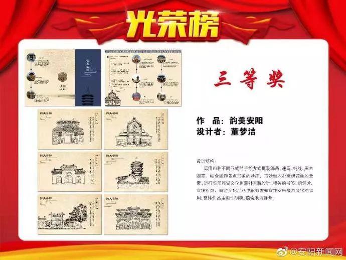 安阳市首届文化创意大赛颁奖啦！这组作品拔得头筹~